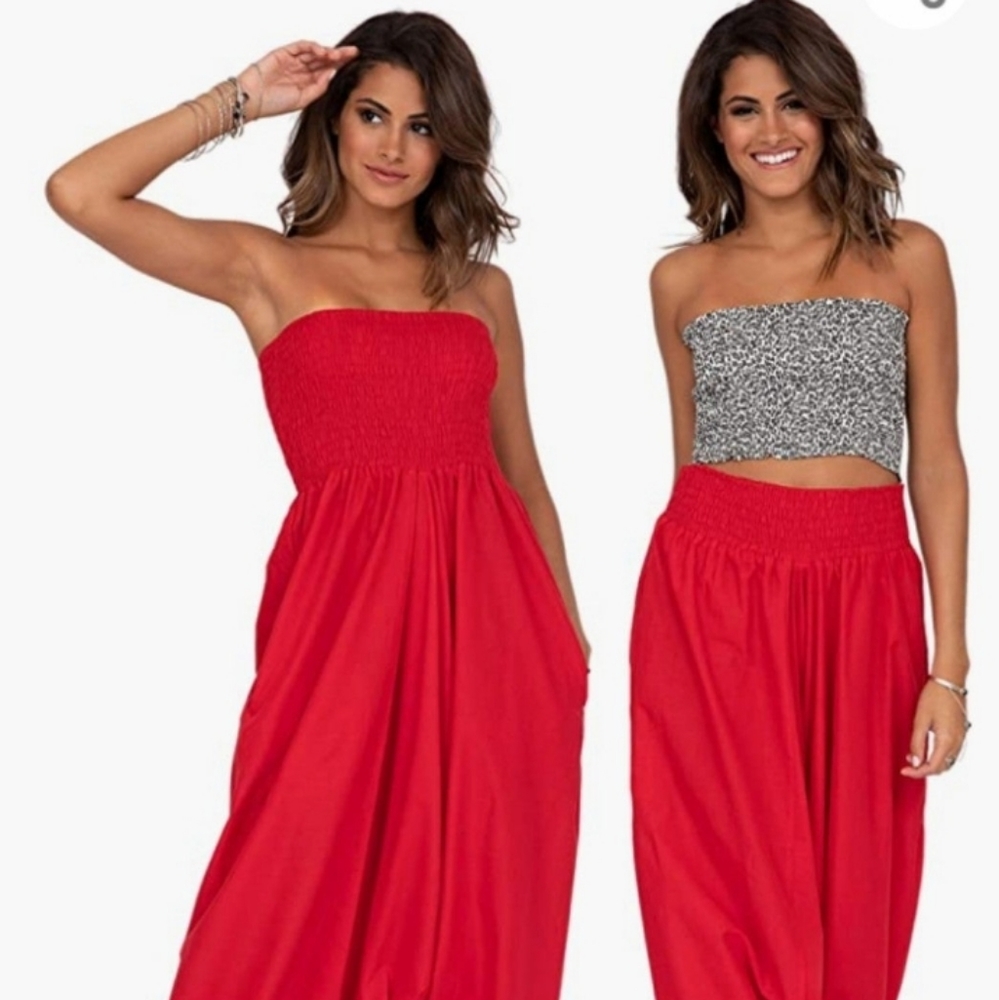 Likemary Harem Strapless Jumpsuit - Medium